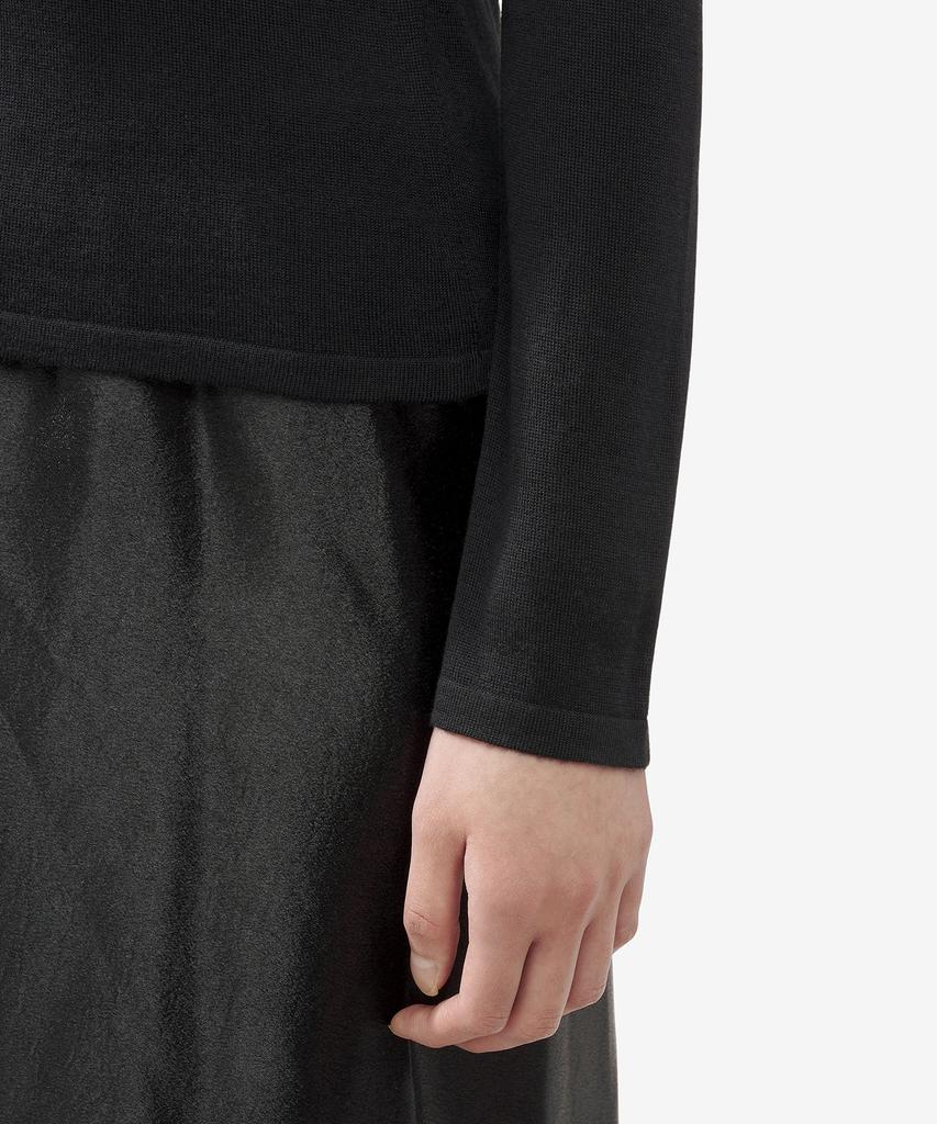SAINT LAURENT Cashmere Wool Silk Blend Knit - Black / 766929Yapk21000