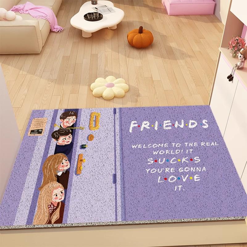American Fun Scrape Entrance Mat: Wear-Resistant, Non-Slip Mud & Dirt Wiping Silk Ring Foot Pad