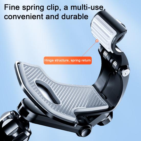 Автомобильный держатель для телефона, регулируемое на 360 градусов крепление для приборной панели, универсальный пружинный зажим, многофункциональное автоматическое крепление для мобильного телефона, опорный кронштейн, аксессуары для телефонов