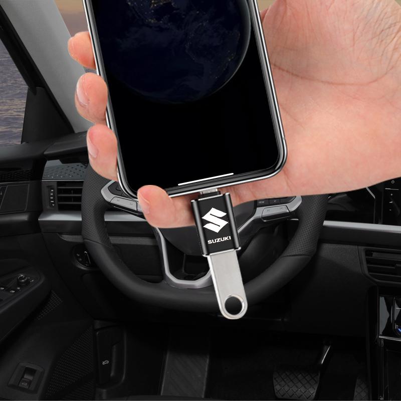 Автомобильный кабель USB Type C Конвертер Адаптер для зарядки Автомобильные аксессуары для Suzuki Swift SX4 Samurai Sport Jimny Grand Vitara Alto GW250 Splash Swace