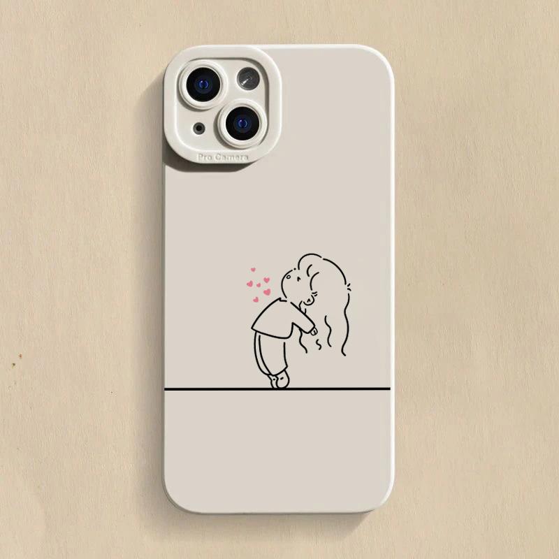 Милый matching парный силиконовый чехол с рисунком для телефона Xiaomi Redmi 13C 14C Redmi Note 14 13 12 11 Pro Plus 5G 12S 11S Мягкая крышка