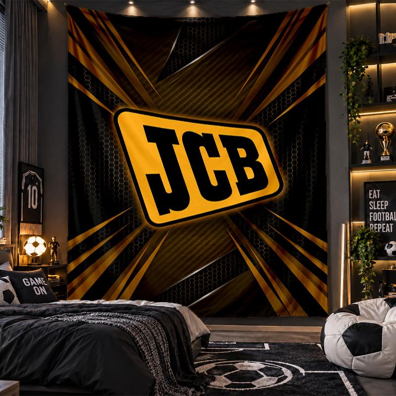Wall Hanging Tapestry JCB Print Cloth for Living Room Bedroom Home Decor