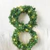Green Leaves Light LED Copper Wire Lighting Chains AA Battery 2m 5m 10m for Wedding Forest Table Christmas House Party Decorate