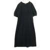 GU Short Sleeve Round Neck Long Dress 3XL Black Women Used