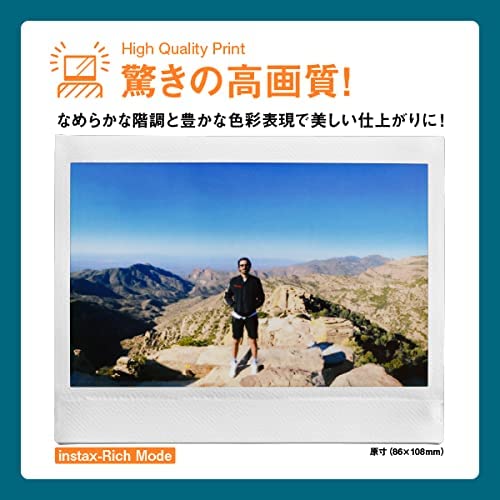 Fujifilm Instax Link Wide Wide Format Smartphone Printer "Cheki" (Instax Link WIDE) Ash White