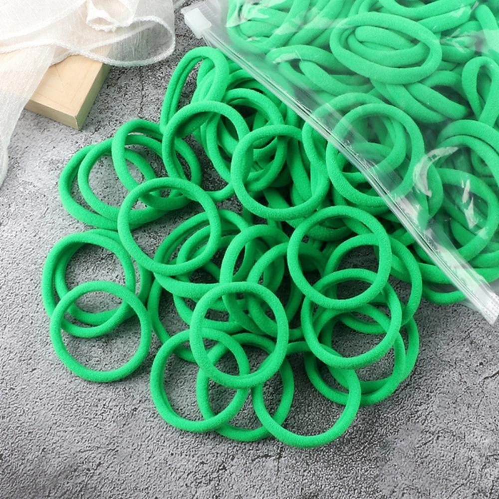 50pcs/Set Women Basic Hair Bands 1.57inch Simple Solid Colors Elastic Headband Hair Ropes Ties Hair Accessories Ponytail Holder