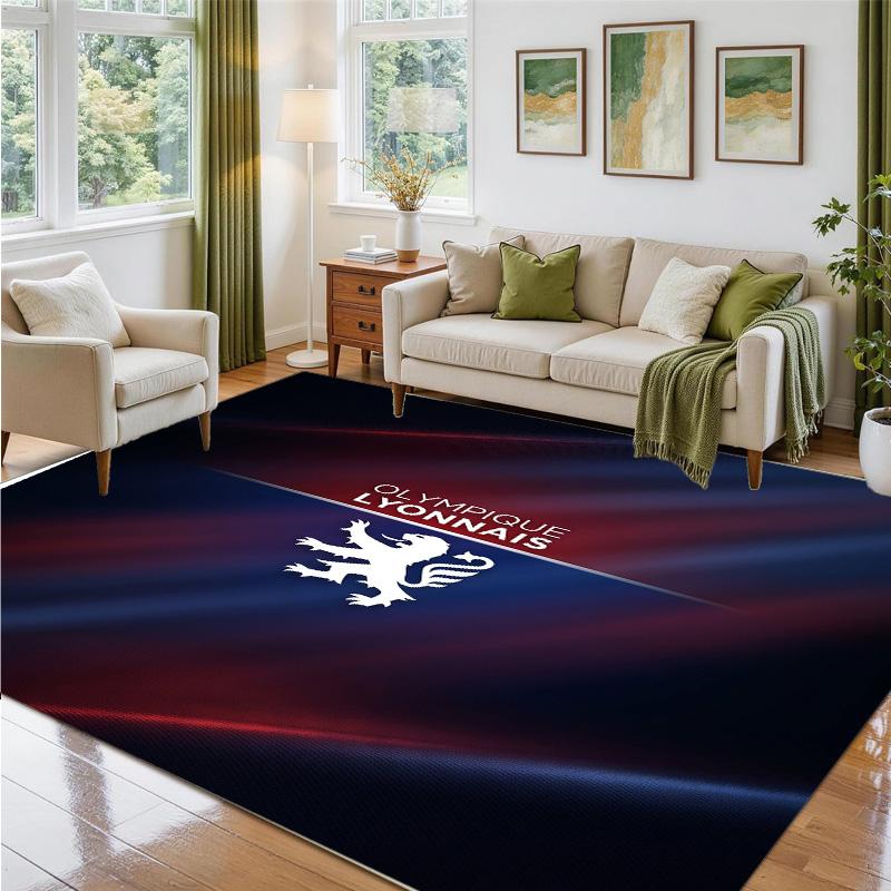 Lyon FC Design Crystal Velvet Rug Soft Decorative Mat for Bedroom Entrance