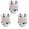 1-12Pcs Plush Cow Keychain Cow Plushie Animal Toy Kawaii Spotted Cow Keyring Women Bag Animal Decor Christmas Birthday Gift