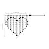 128LED Lover Heart Curtain Lights Party Wedding Открытый Сад Декор Лампа