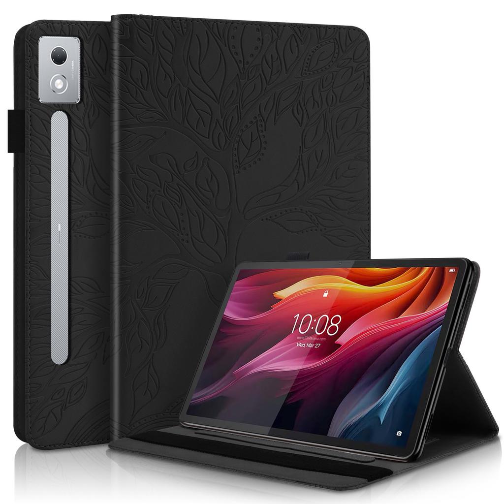 Применимо к чехлу-книжке из кожи для планшета Lenovo Xiaoxin Pad Pro 12.7, чехол-подставка с карманами Tab K9, тиснение "Древо жизни"