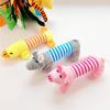 Pet Dogs Cats Plush Cartoon Chewy Stress-relieving DucksLittle Pigs ElephantsCute and Vocal Cats ToysDogs