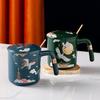Advanced Chinese Style Ceramic Mug Cup for Coffee Cups New Year Mugs Mug With Lid Beautiful Tea Mugs Drinkware Original Beer Bar
