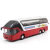 1/50 High Quality Multi Wind Speed Signal Bus Alloy Model, Children's Gifts and Collections, Die-casting Sound and Light Pull Back Model