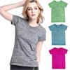Women Sports Short Sleeves T-shirt Quick Dry Fitness Gym Blouse
