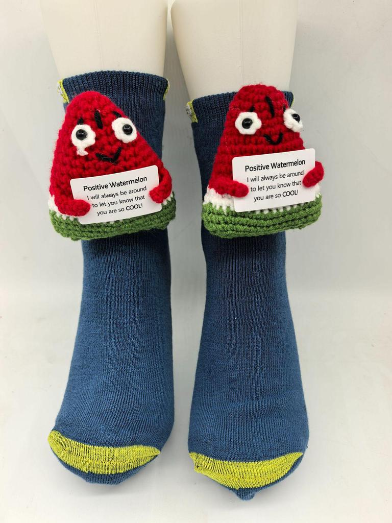 Уютные рождественские вязаные носки с животными - Теплые и милые для осени и зимы