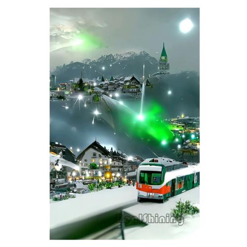 Diamond Painting Romantic Pink Flower House Castle Scenery Diamond Mosaic Embroidery Rhinestone DIY Princess Bedroom Decor S403