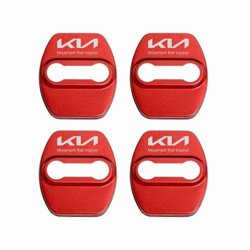 ATC2 4Pcs Car Accessories Door Lock Cover Auto Emblems Case for Kia Picanto Ceed Sportage Rio Cerato Soul Sorento Car Stickers