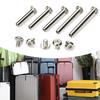 10 Pcs Inner Hexagon Screws Nail Rivets Stainless Steel Screws 30/35/40/45/50mm Screw Post Belt Tack Screws for Luggage