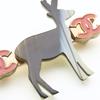Used CHANEL Brooch metal 8.4g gold black reindeer