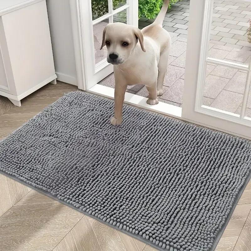 Chenille Doormats Absorbent Non-slip Washable Mat Anti-slip Quick-drying Microfiber Mud Mat Accessories