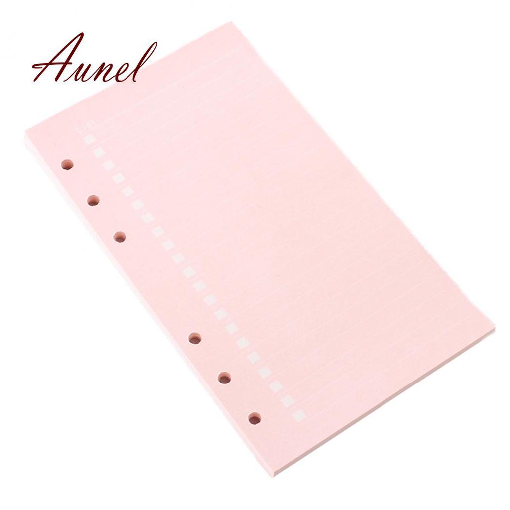40 A5 / A6 Filling Paper Loose-Leaf Notebook 6 Hole Office Stationery