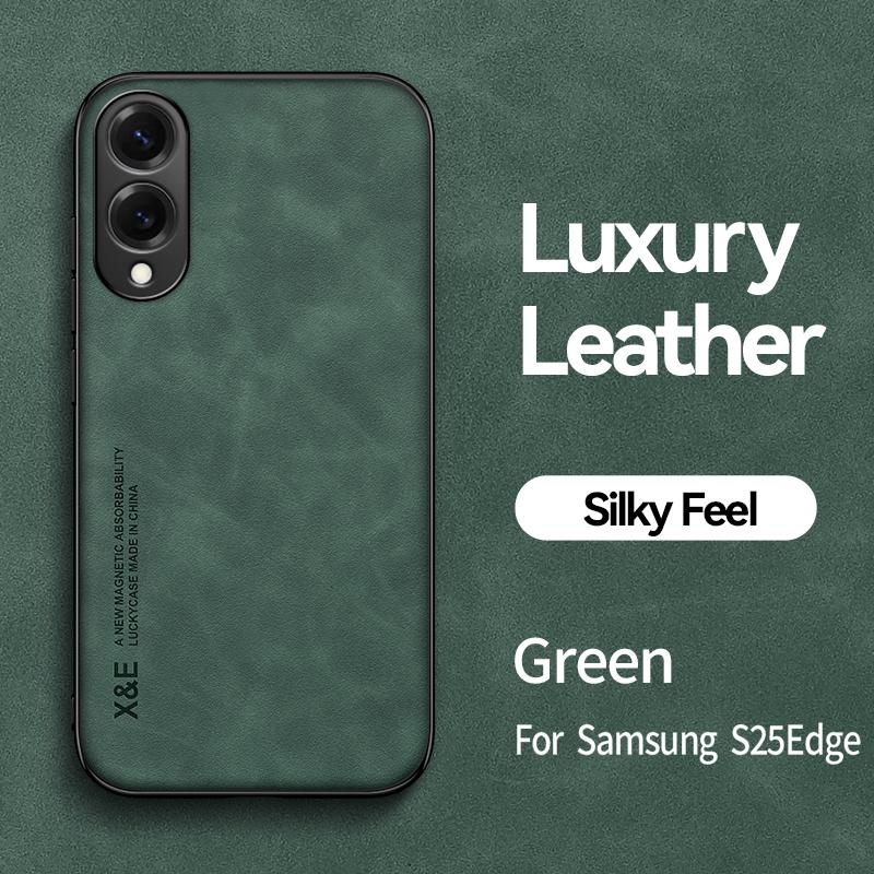Для Samsung S25 S24 S23 S22 Plus Ultra Легкий Роскошный Чехол из Овчины Для Samsung S24FE 23FE S25Egde Магнитный Чехол для Телефона