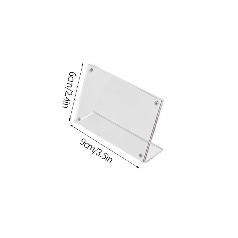 Прозрачная акриловая фоторамка магнитный держатель для фотокарт Kpop Idol CD Card Display Stand настольное украшение Декор Подарки