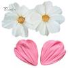 1 пара розовых 3D лепестков цветка ромашки, форма для помадки, украшения торта, шоколадные формы
