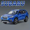 1/32 Subaru Forester SUV Alloy Off-Road Vehicle Miniature Scale Model Car Diecast Metal Sound and Light Collection Children Toy Gift