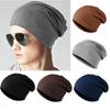FAITOLAGI Men Women Fashion Knitted Hats Solid Color Soft Cotton Hip-hop Slouch Beanies