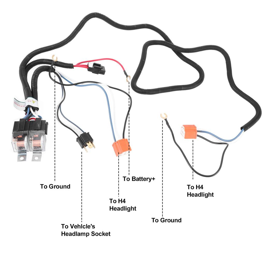 WLGOLD автомобильный комплект жгута проводов реле фар 2 шт. усилитель света фар темный свет осветлитель аксессуары, (12v2)
