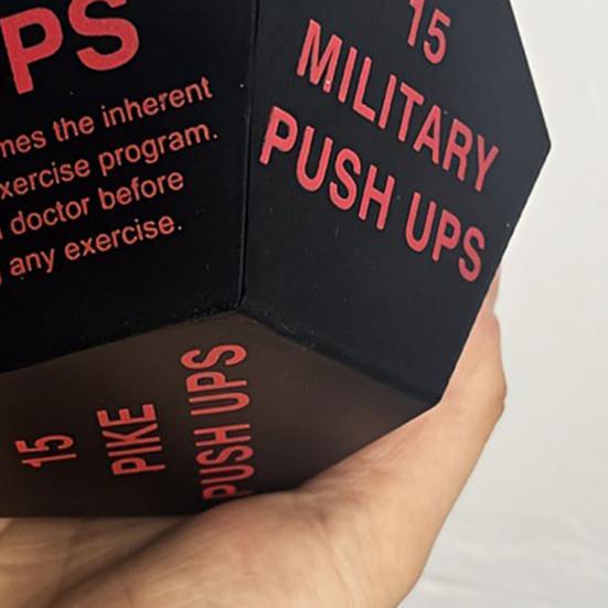 Fitness Dice Pocket Size Multi-sides Exercise Decision Dice Home Gym Workout Dice Stress Relief Toy Men Women Athletes Sports Enthusiast Gift