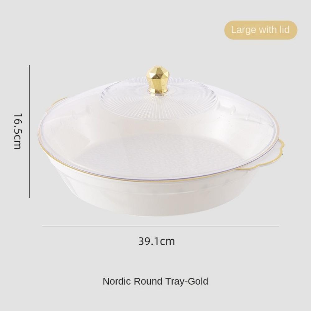 Transparent Buffet Food Tray Large Capacity Storage Box New Fruit Plate  Desktop Storage