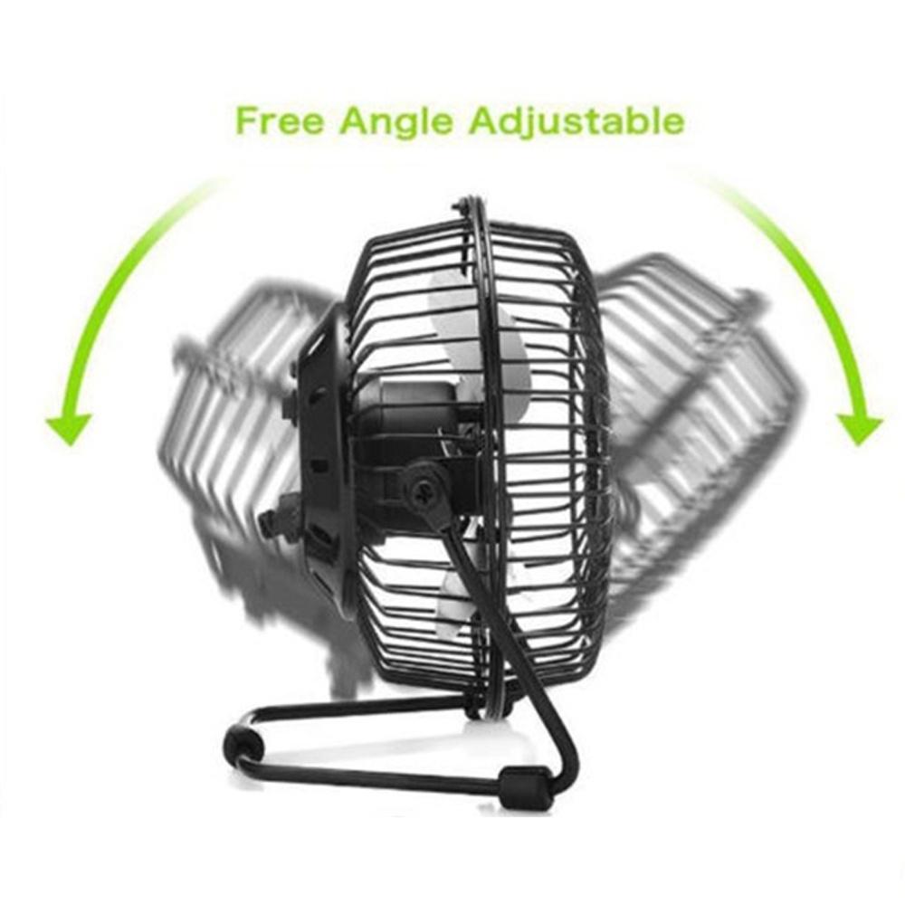 Newest 4 Inch Mini USB Desk Fan Small Quiet Personal Cooler USB Powered Portable Table Fan 360 Degree Rotatable
