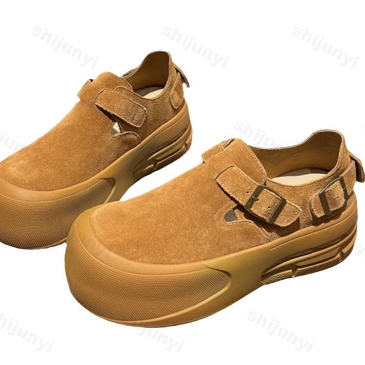 Модная обувь для женщин, ретро-мюли на платформе, удобные женские туфли на плоской подошве, женские 2024, новые дизайнерские нескользящие туфли на плоской подошве Zapatos De Mujer