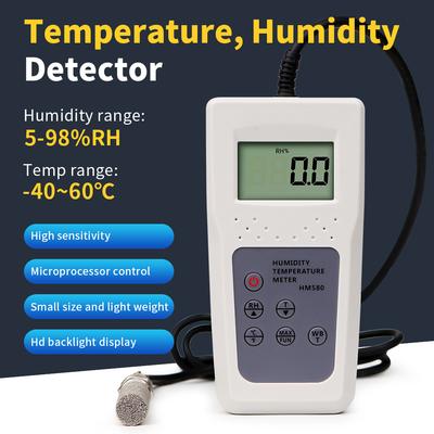 HM580 Цифровой измеритель температуры и влажности -40~60℃ 5~98%RH Термометр Гигрометр Анализатор влажности для сельского хозяйства и пищевой промышленности