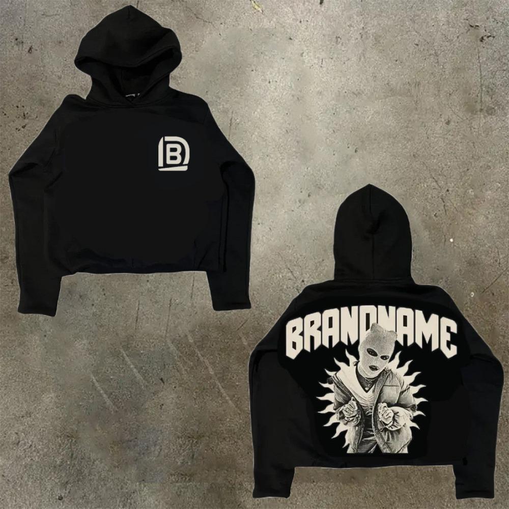Худи из хлопка в стиле хип-хоп готика RogueWave, американский хип-хоп Y2K Харадзюку, с мультяшным принтом, свободное, больших размеров, свитер-худи для мужчин и женщин, топ