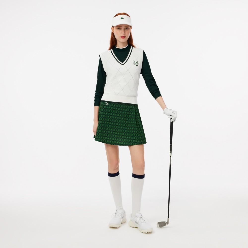 Lacoste Женский жилет для гольфа с узором "ромбы" AF2763-54N0LP
