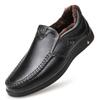 Leather Shoes Men's Summer Shoes Men Casual Slip  Genuine Leather Soft Shoes Cowhide Summer Loafers Business
