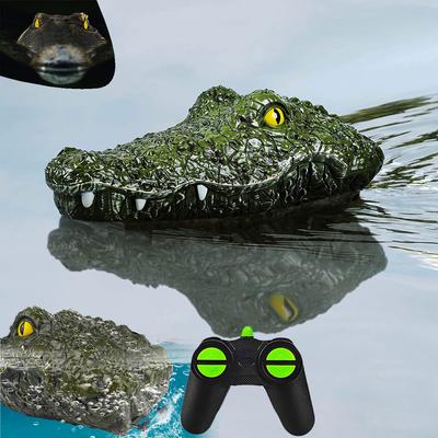 Новый крокодил радиоуправляемая лодка корабль 2.4G имитация животных водонепроницаемый пульт дистанционного управления аллигатор электрический летний водный бассейн игрушки подарок для детей