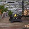 VidaXL Fireplace with Poker 50 Cm XXL Steel 360066