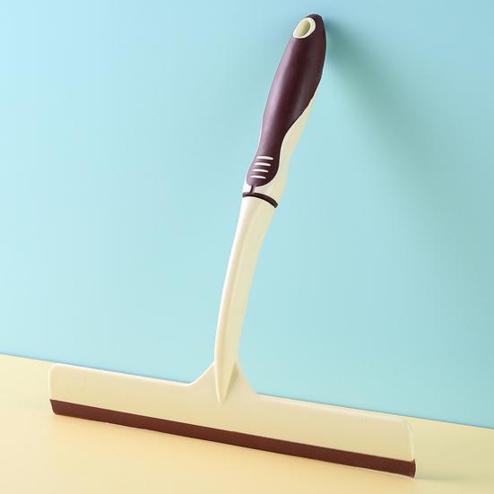 Shower Squeegee Glass Scraper Window Clean Accessories Household Cleaning Tool Rust-Resistant Long Handle Glass Wiper for Bathroom Kitchen