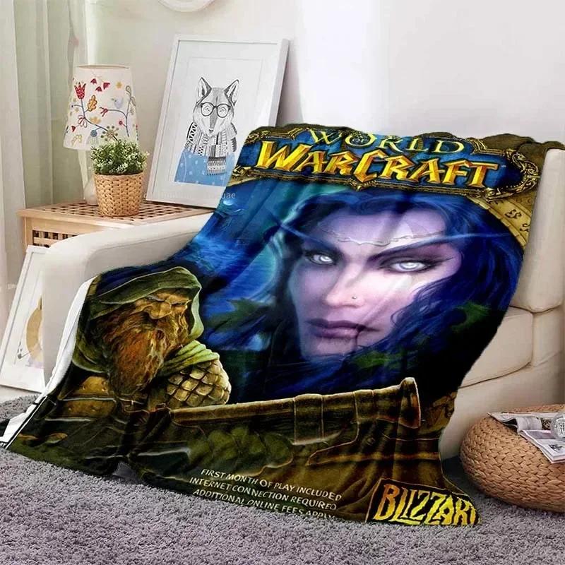 Плед World of Warcraft Фланелевый плед Мир Магии и Безграничных Приключений Мягкий Удобный Плед для Дома и Путешествий