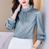 First-line Cut Label Women's Autumn Shirt Mulberry Silk Shirt Shirt Female Temperament Silk Top