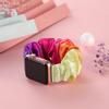 Scrunchie Strap for Apple watch 10 band 44mm 40mm 45mm 41mm 46mm 49mm Elastic Nylon bracelet iwatch series 3 4 5 6 7 8 9 ultra 2