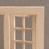 Decorative Solid Color Practical 16 Grids 1/12 Unfinished Wooden Miniature Furniture Model Window