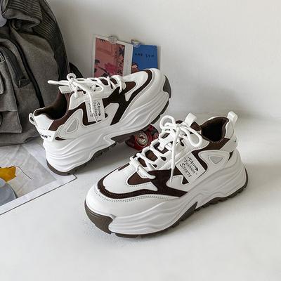 Обувь для папы, детская, весна и осень, новинка, модная, с толстой подошвой, кожаная, универсальная, для спорта и отдыха, для студентов