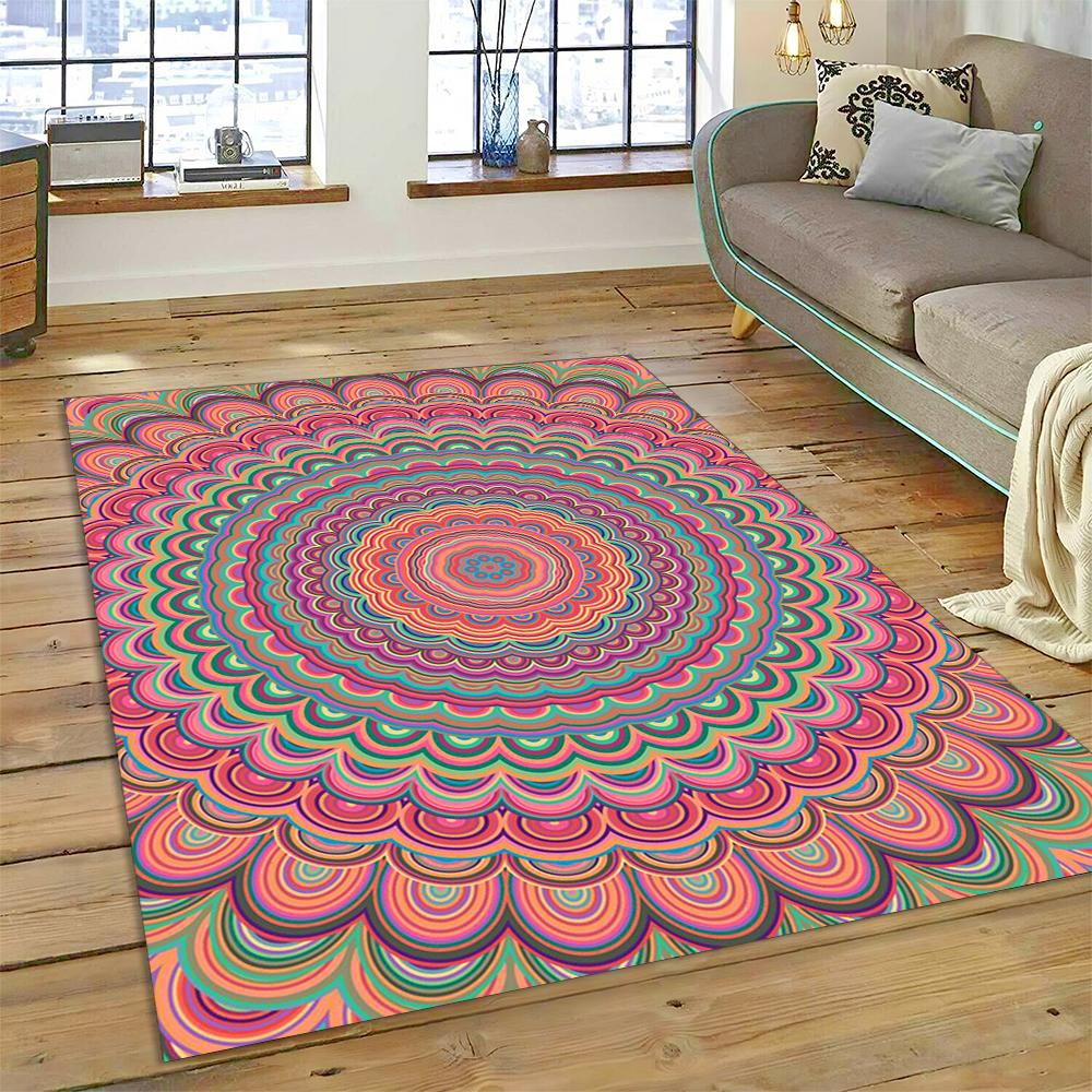 Bohemia Meditation Mandala Flower Carpet Rug for Home Living Room Bedroom Sofa Doormat Deco Mat