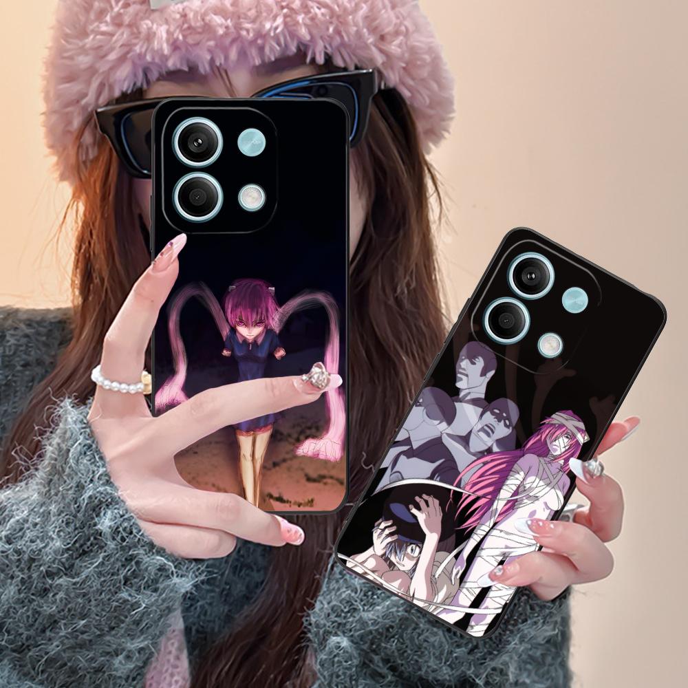 Чехол для телефона Elfen Lied Lucy для POCO M6 M5 M4 M3 X7 X6 X5 X4 X3 F6 F5 F4 Pro GT 5G Чехол с цветной печатью Красивый смартфон