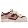 Nike Кроссовки Dunk Low Skateboard Shoes Женские Бежевый Коричневый Розовый DV1160-100(КомандаМ-)